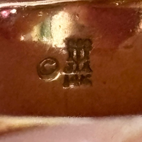 JAMES AVERY - SOLID 14K WIDE SWIRL RING WITH RUBY CABOCHONS - SIZE 6.5 - Picture 13 of 16